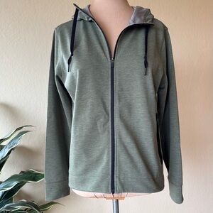 Duluth Trading Co Olive Zip-Up Jacket womens L